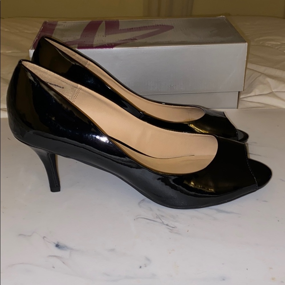 Lane Bryant Size 11W Black Patent Leather Heel